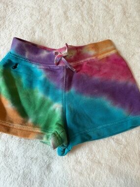 Tie-Dye Lounge Shorts with Drawstring